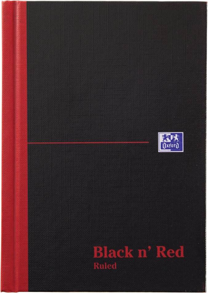 Oxford - Red N' Black Notebook A6