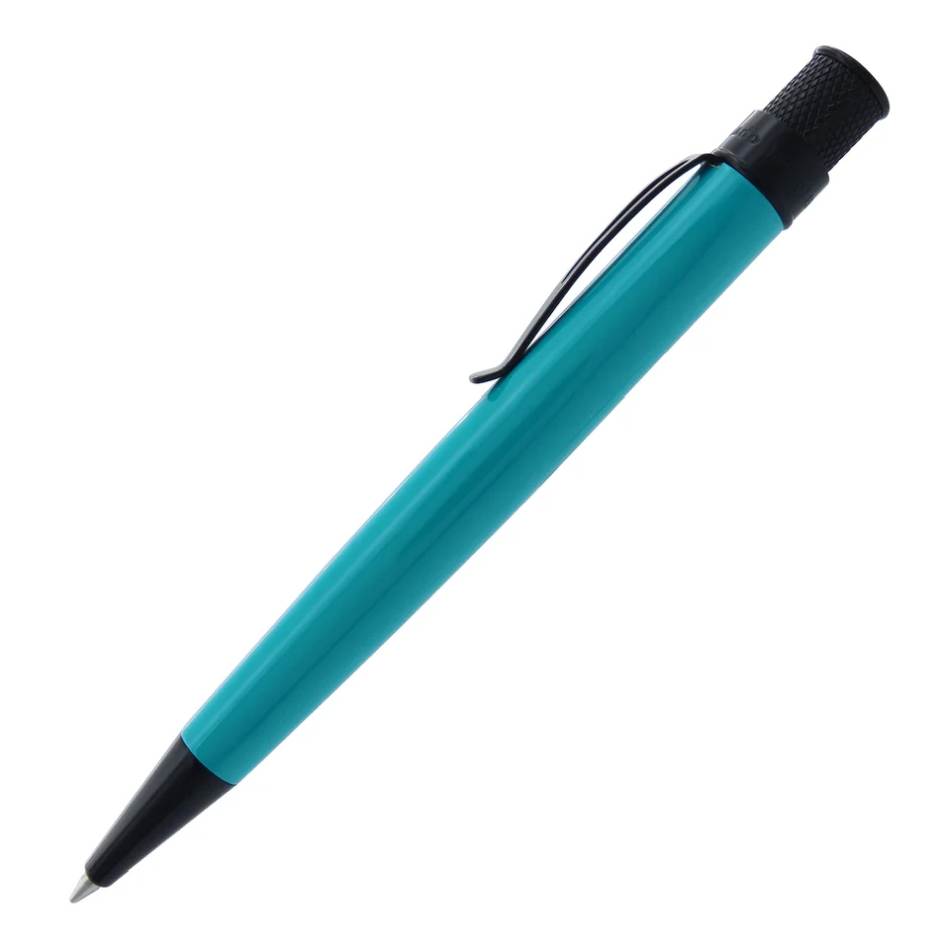 Retro 51 Tornado Deluxe Rollerball Pen - Deep Aqua Stealth