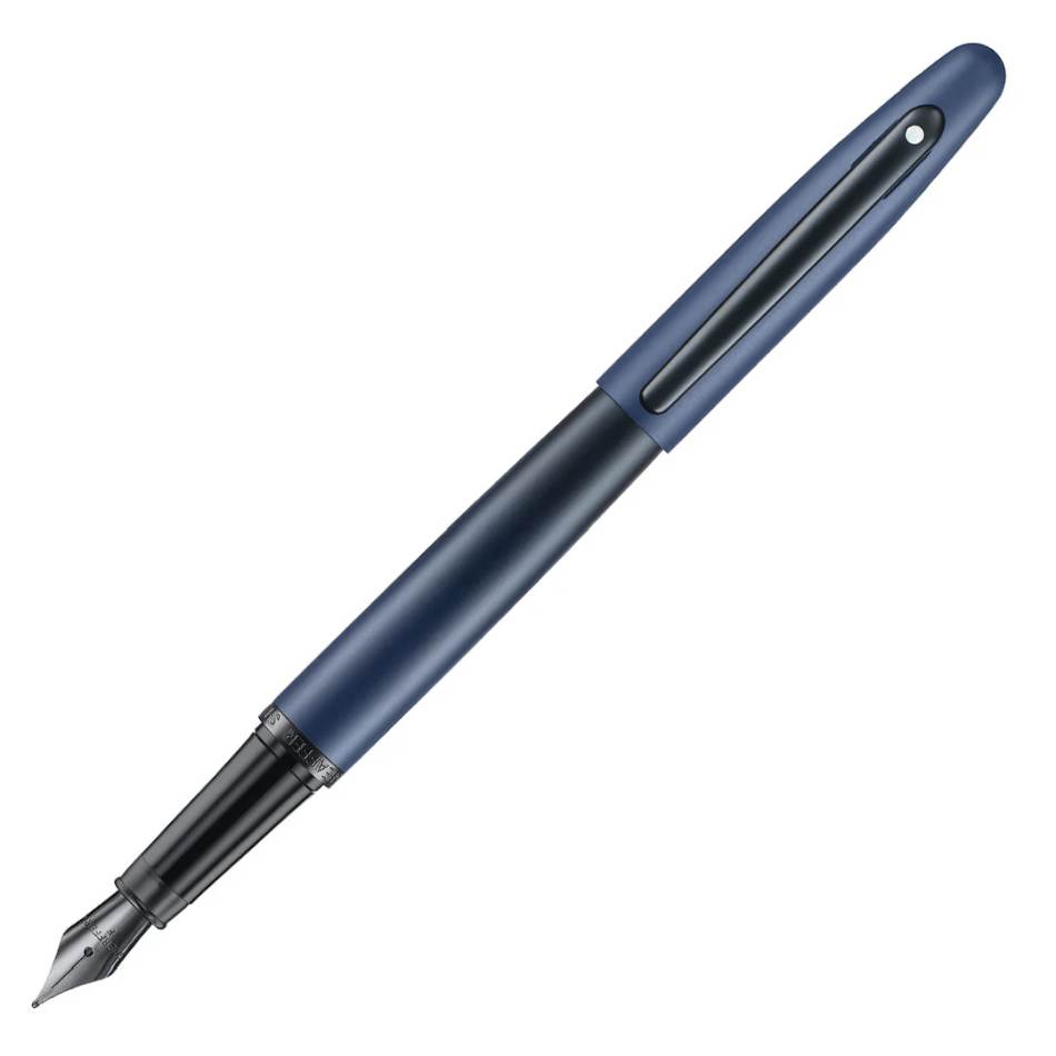Sheaffer VFM Fountain Pen - Matte Blue with Matte Black Trim