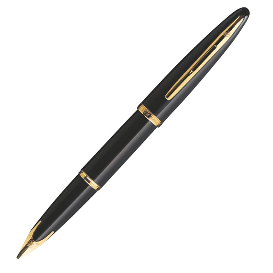 Waterman Carene Fountain Pen - Black with Gold Trim