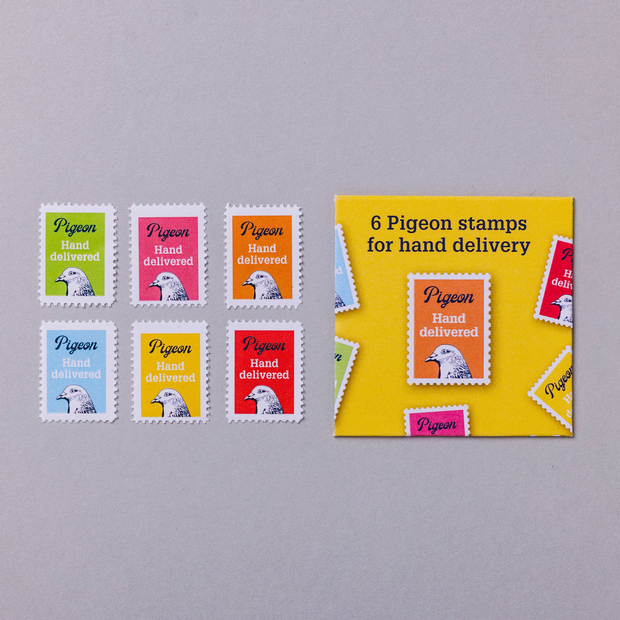 Pigeon 'Hand-delivered' Stamp Stickers