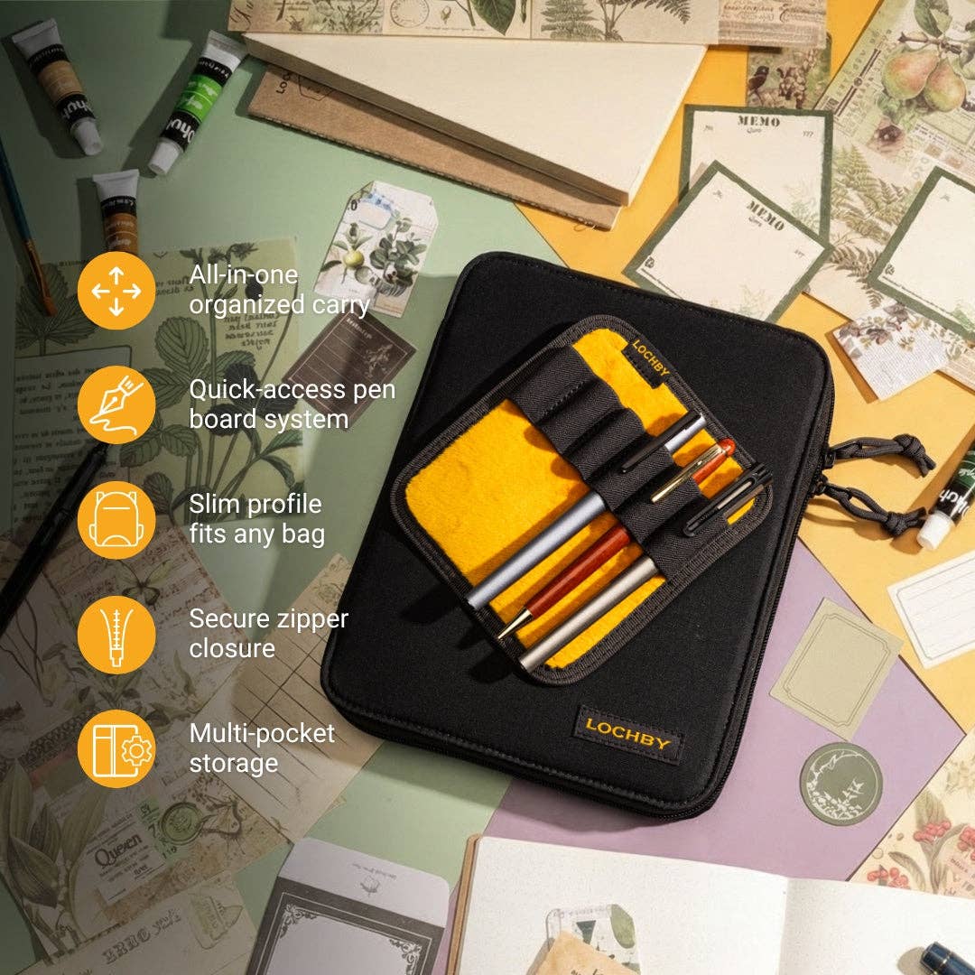 LOCHBY Canvas Daily Zip Folio A5