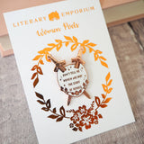 Literary Emporium Qiu Jin Enamel Pin Badge - Women Poets Collection