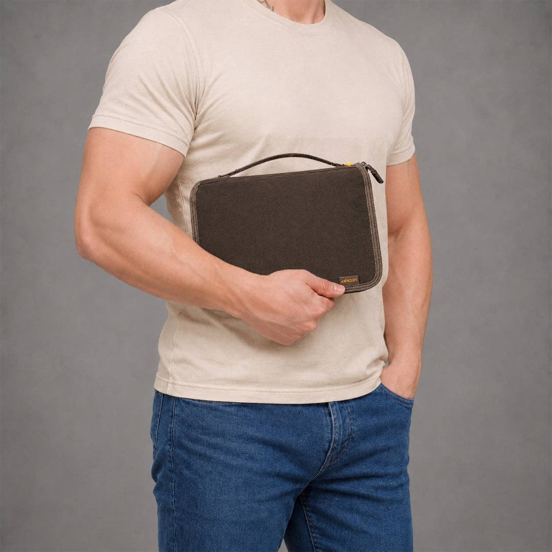 LOCHBY Canvas Field Zip Folio A5