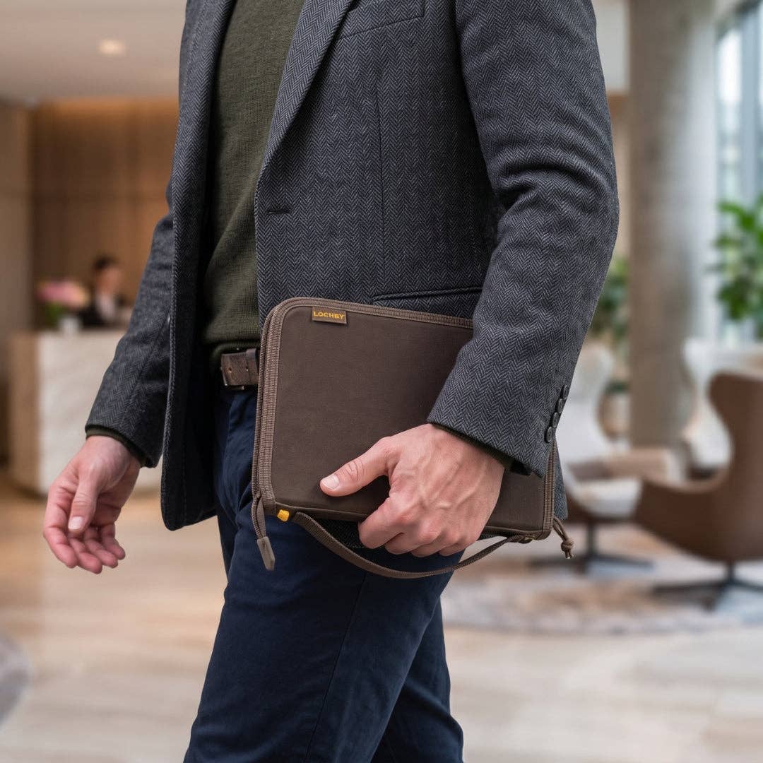 LOCHBY Canvas Field Zip Folio A5