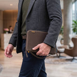 LOCHBY Canvas Field Zip Folio A5