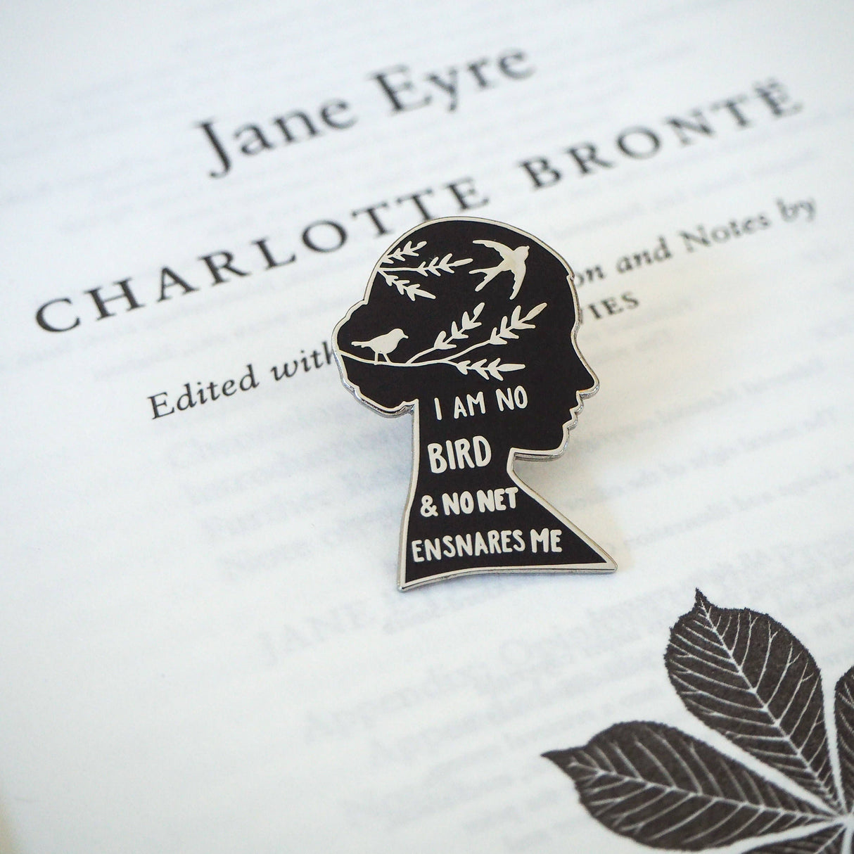 Literary Emporium Jane Eyre Bronte Pin Badge - Gothic Literature Collection