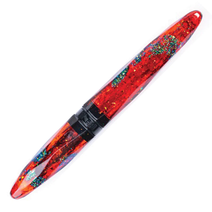 Benu Briolette Fountain Pen - Ruby Forest