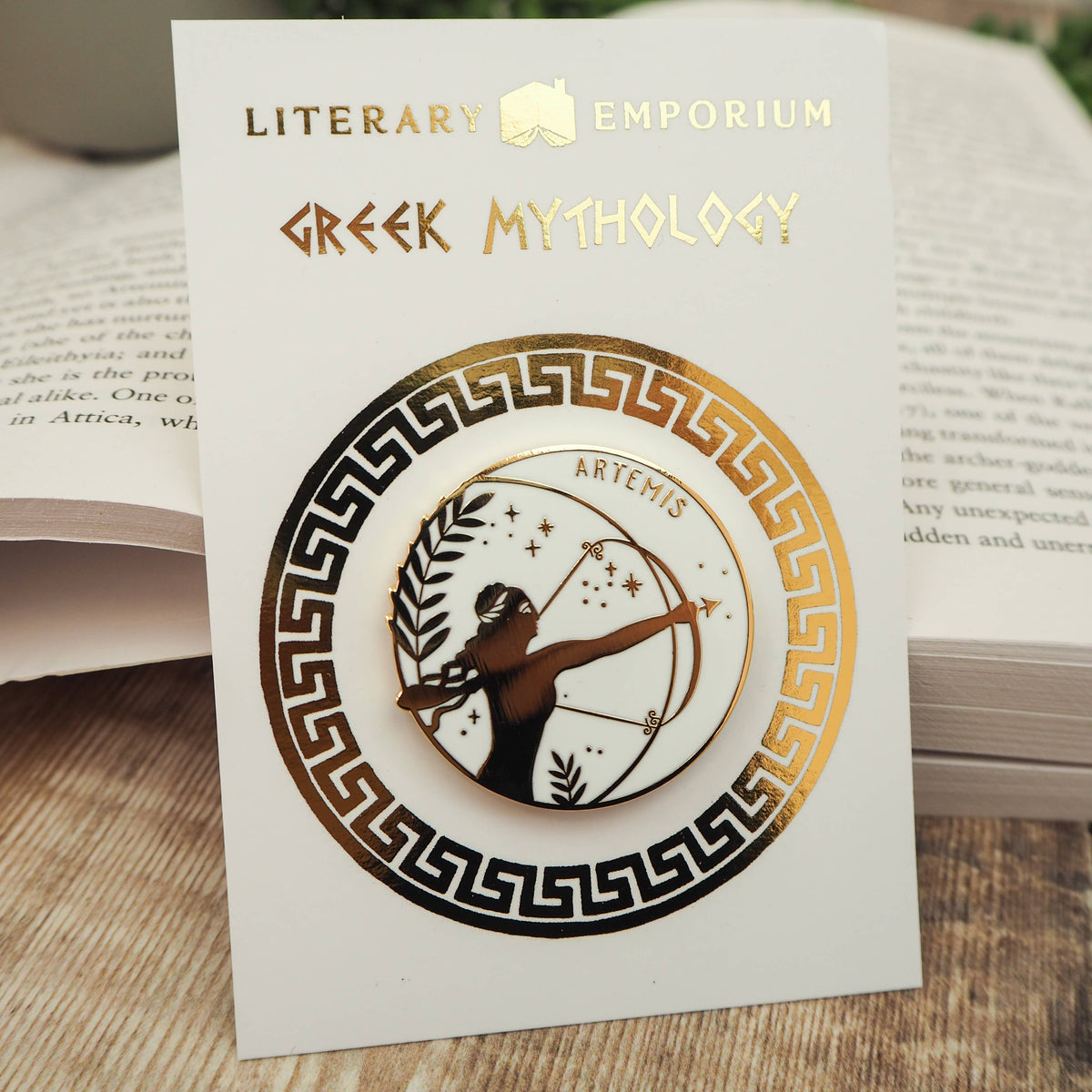 Literary Emporium Artemis Enamel Pin Badge - Greek Mythology Collection