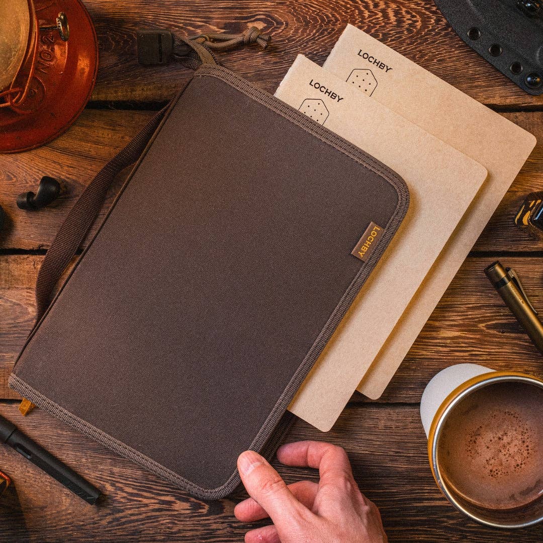 LOCHBY Canvas Field Zip Folio A5