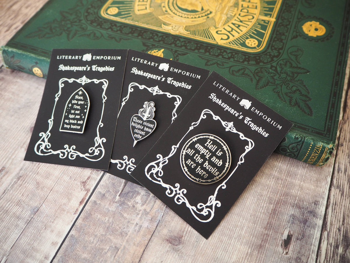 Literary Emporium The Tempest ‘Hell Is Empty’ Enamel Pin Badge - Shakespeare