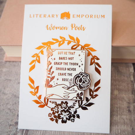 Literary Emporium - Anne Brontë Enamel Pin Badge - Women Poets Collection