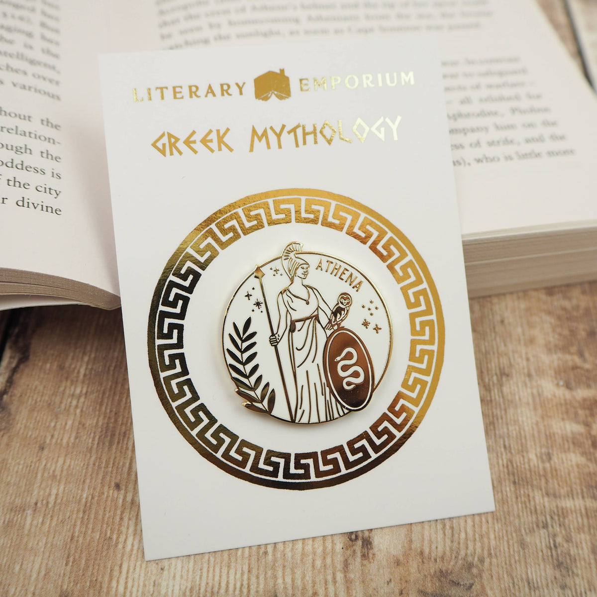 Literary Emporium Athena Enamel Pin Badge - Greek Mythology Collection