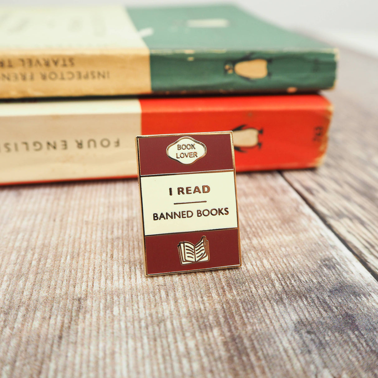 Literary Emporium 'I Read Banned Books' Book Lover Enamel Pin Badge