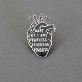 Literary Emporium Frankenstein Anatomical Heart Pin Badge - Gothic Collection
