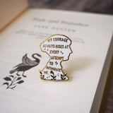 Literary Emporium Pride & Prejudice Jane Austen Book Lover Enamel Pin Badge