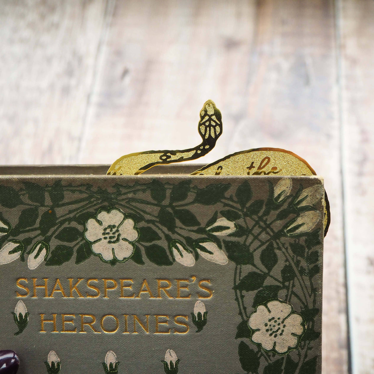 Literary Emporium Shakespeare Lady Macbeth Serpent Brass Bookmark