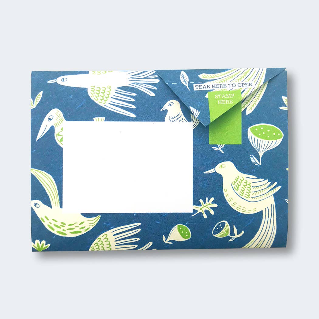 Pigeon Fig & Feather Folding Letter 6 Pack