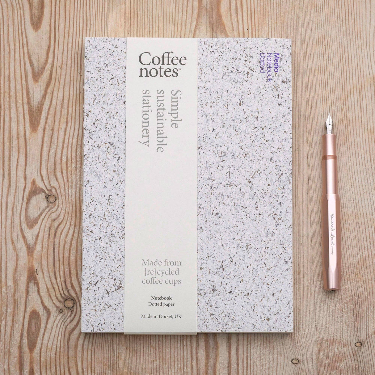 CoffeeNotes A5 Layflat Notebook - Seaweed