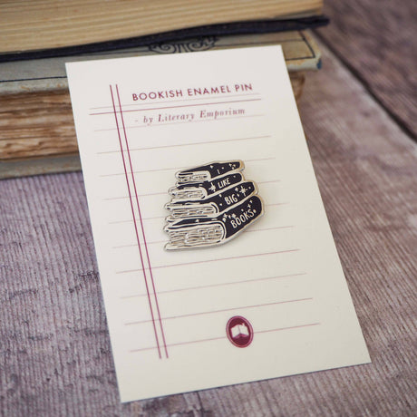 Literary Emporium I Like Big Books Enamel Book Lover Literature Pin Badge