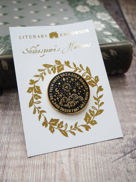 Literary Emporium Beatrice Much Ado About Nothing Enamel Pin Badge Shakespeare