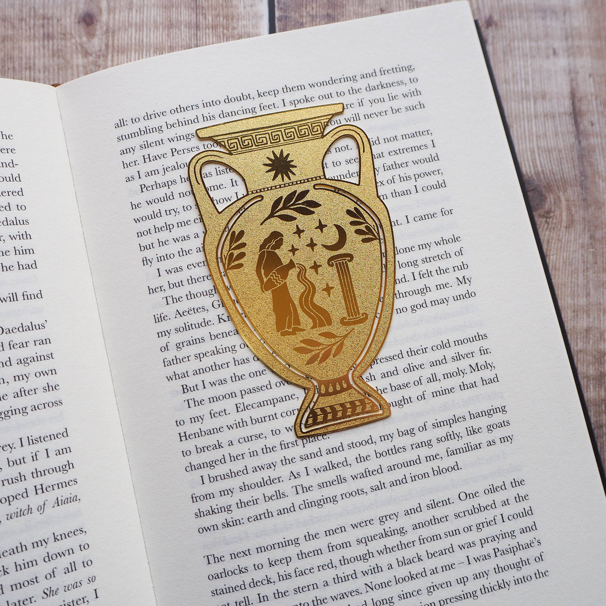 Literary Emporium Greek Vase Brass Bookmark