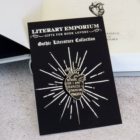 Literary Emporium Frankenstein Anatomical Heart Pin Badge - Gothic Collection