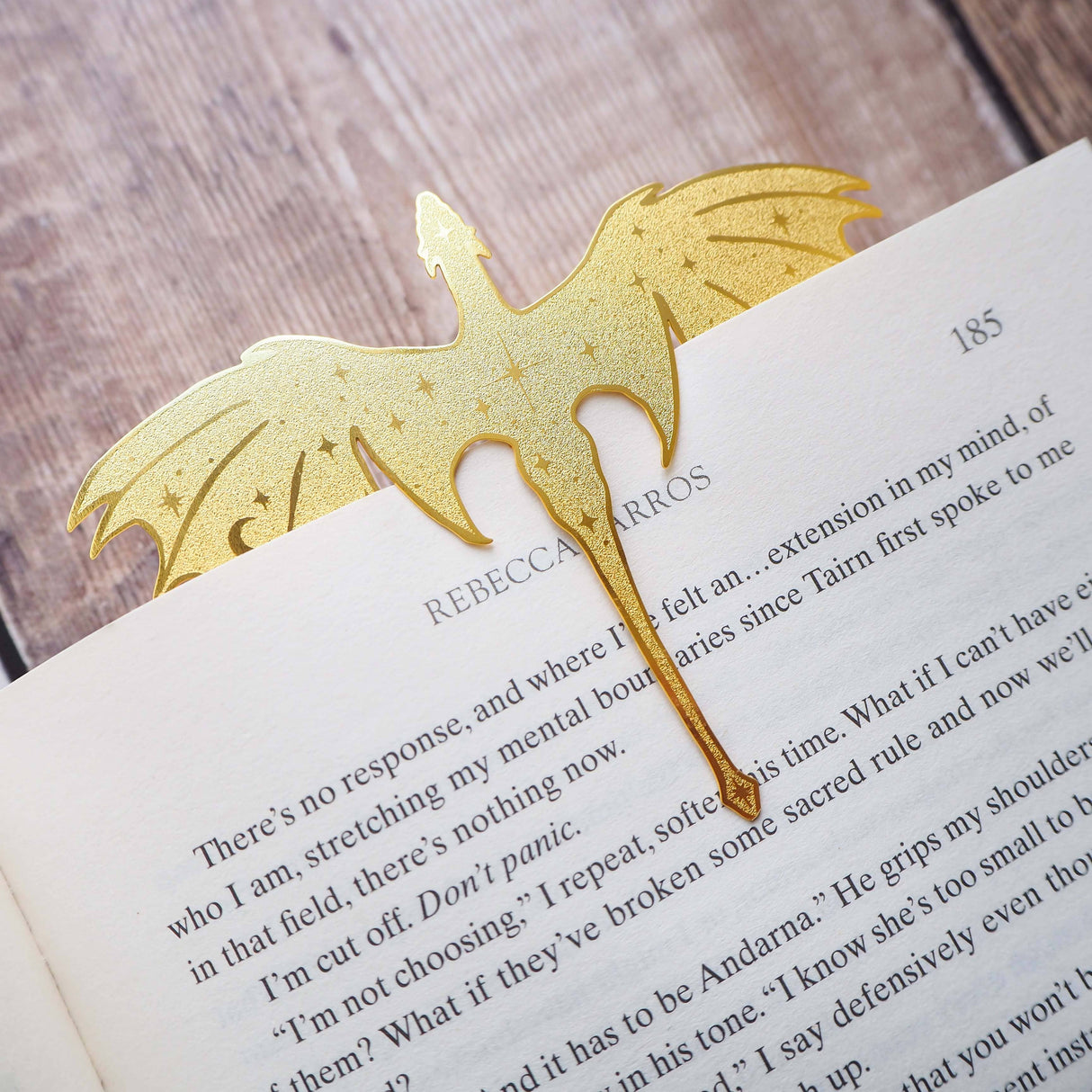 Literary Emporium Dragon Brass Bookmark