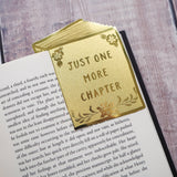 Literary Emporium Just One More Chapter Brass Bookmark