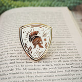 Literary Emporium Achilles Enamel Gold Pin Badge - Greek Mythology Collection