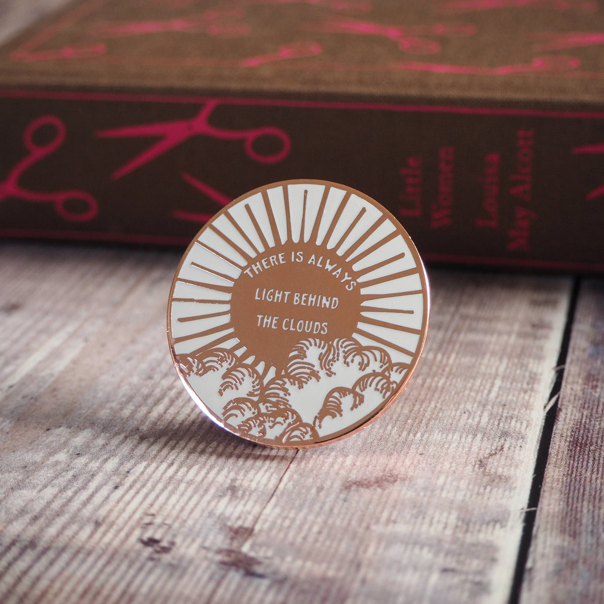Literary Emporium Little Women Light Behind The Clouds Enamel Pin Badge