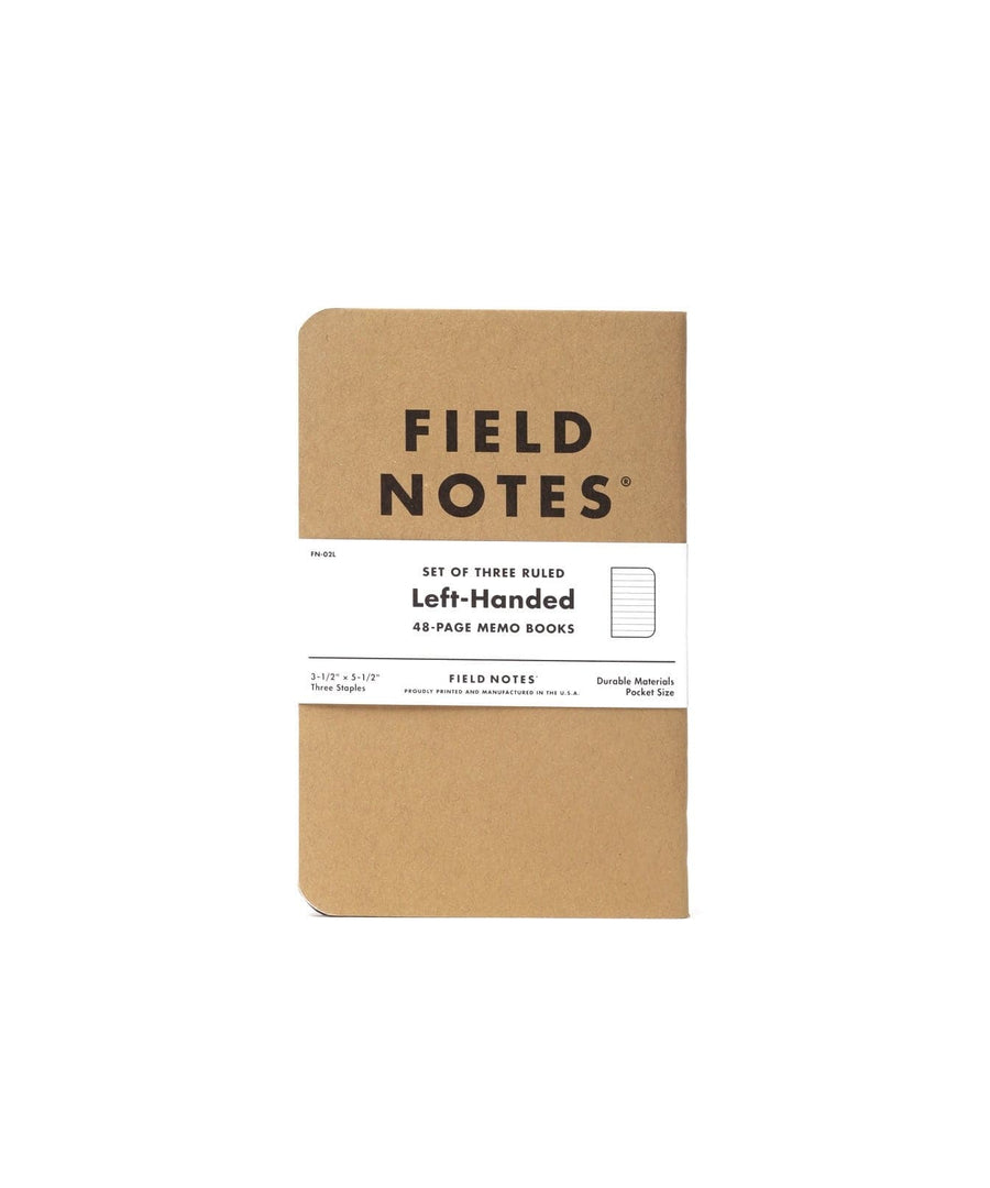 Field Notes Left-Handed 3 Pack Notebooks