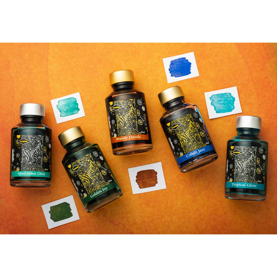 Diamine Shimmer Ink - Golden Ivy