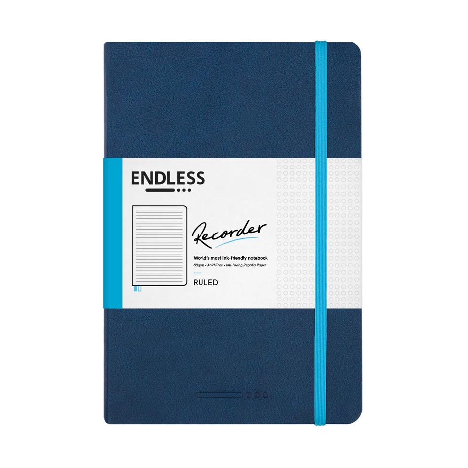 Endless Recorder A5 Notebook - Deep Ocean - Regalia Paper