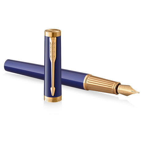 Parker Ingenuity Fountain Pen - Blue with Gold Trim