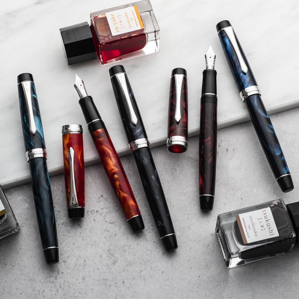 Pilot Custom Heritage SE Fountain Pen - Green Marble