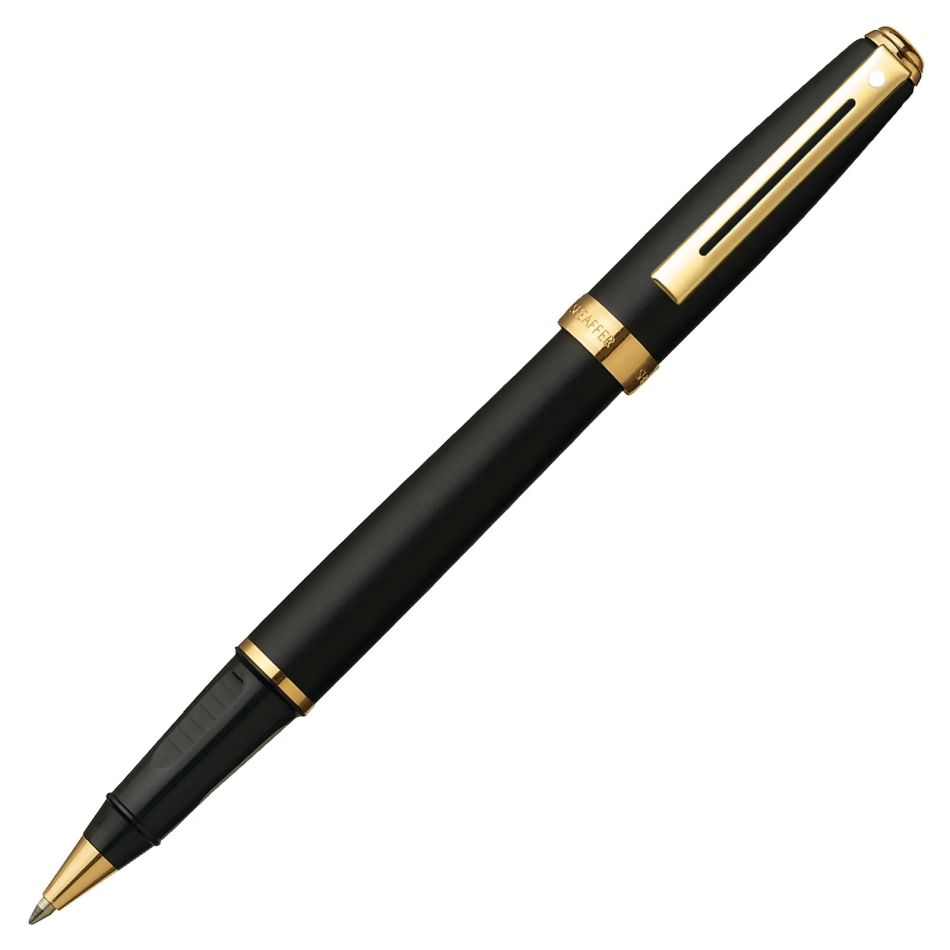 Sheaffer Prelude Rollerball Pen - Glossy Black & Gold Trim