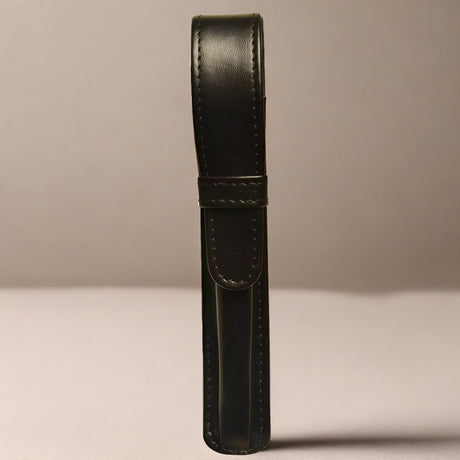Aston Leather 1 Pen Case - Black - Pure Pens