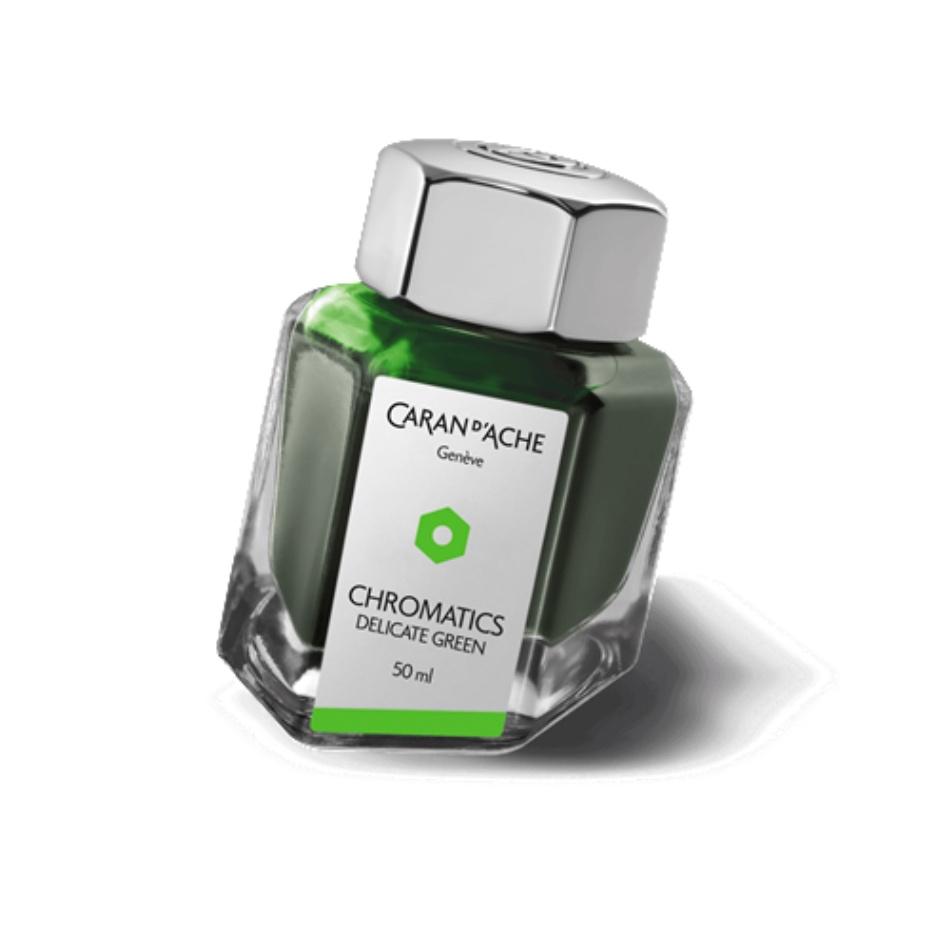 Caran d'Ache Chromatics Fountain Pen Ink - Delicate Green - Pure Pens