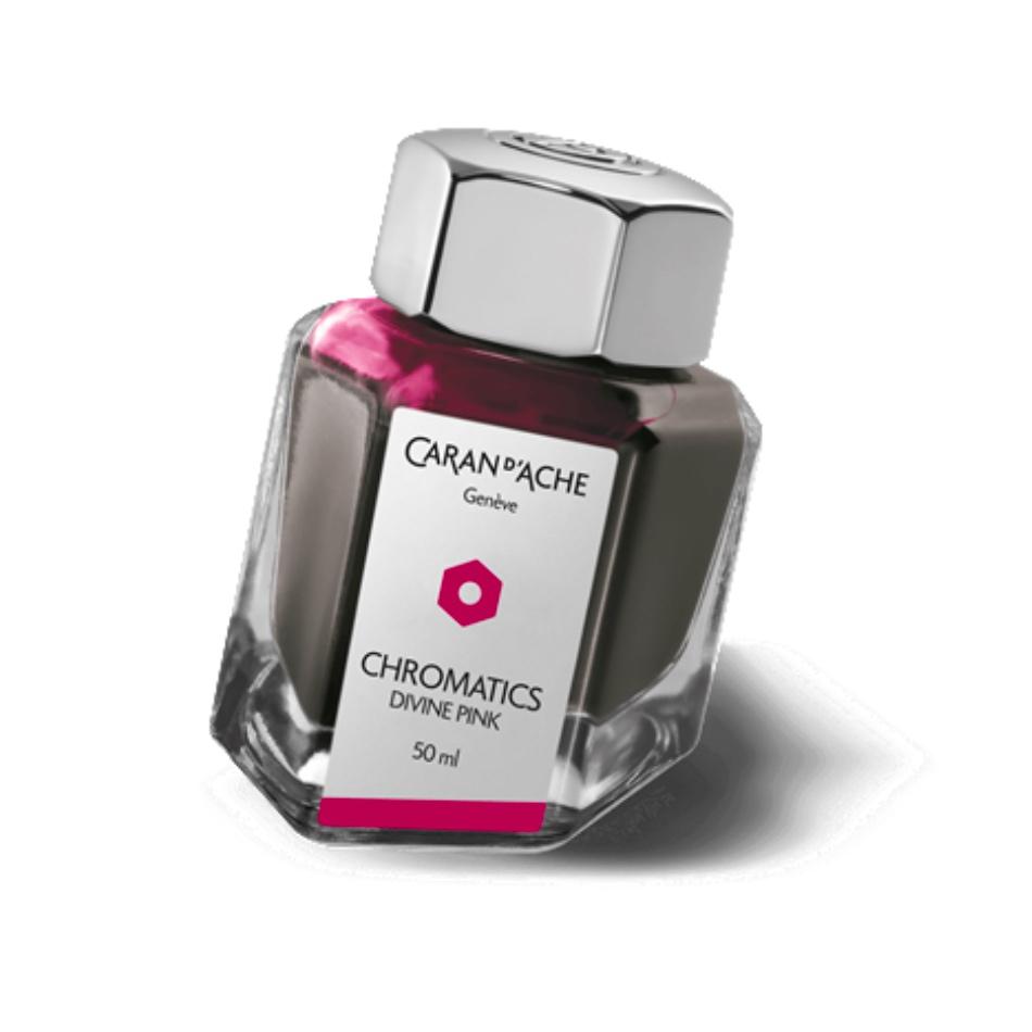 Caran d'Ache Chromatics Fountain Pen Ink - Divine Pink - Pure Pens