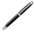 Caran d'Ache Leman Ball Pen - Black & Rhodium - Pure Pens
