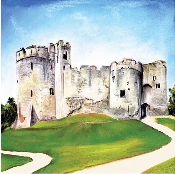 Chepstow Castle Greeting Card - Pure Pens