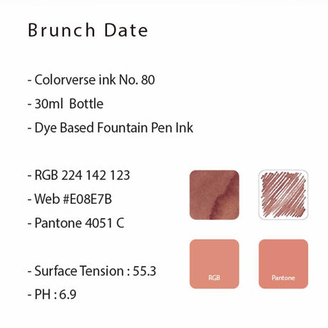Colorverse 'Brunch Date' Ink - Pure Pens