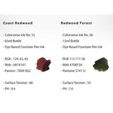 Colorverse Coast Redwood & Redwood Forest Ink (No. 55 & 56) - Pure Pens