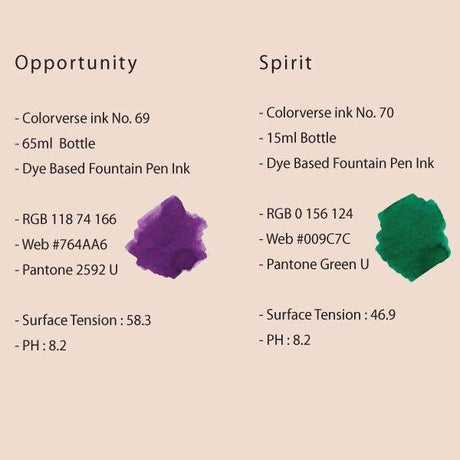 Colorverse Opportunity & Spirit Ink (No. 69 & 70) - Pure Pens