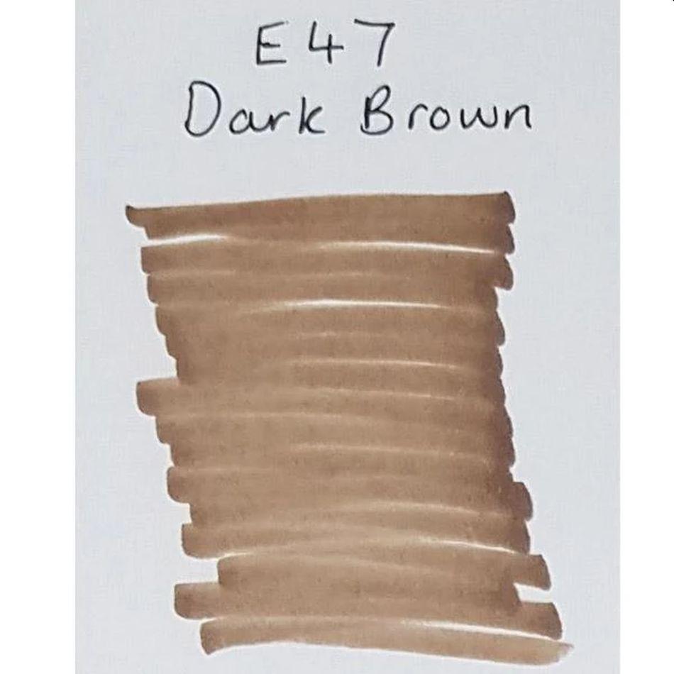 Copic Ciao Marker - E47 Dark Brown - Pure Pens