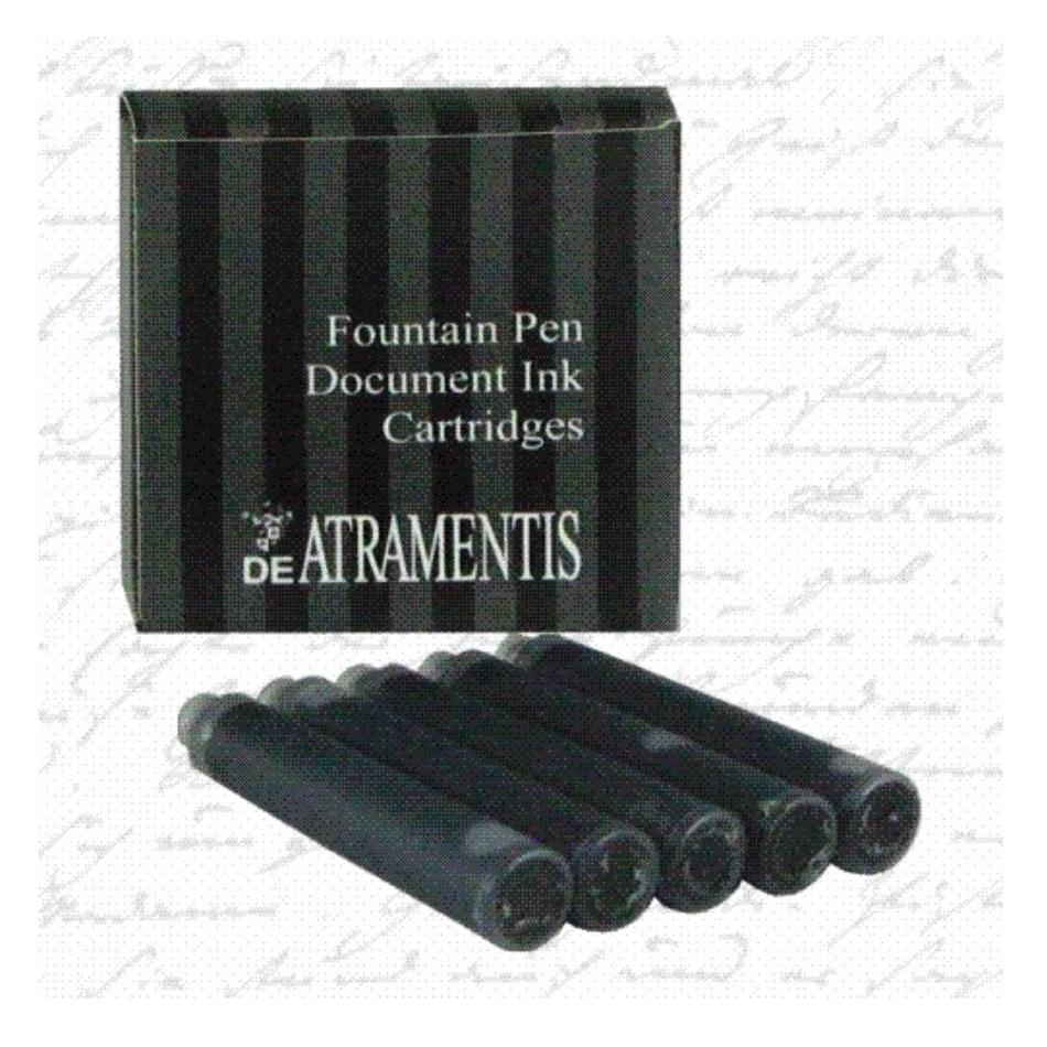 De Atramentis Document Ink Cartridges - Black - Pure Pens