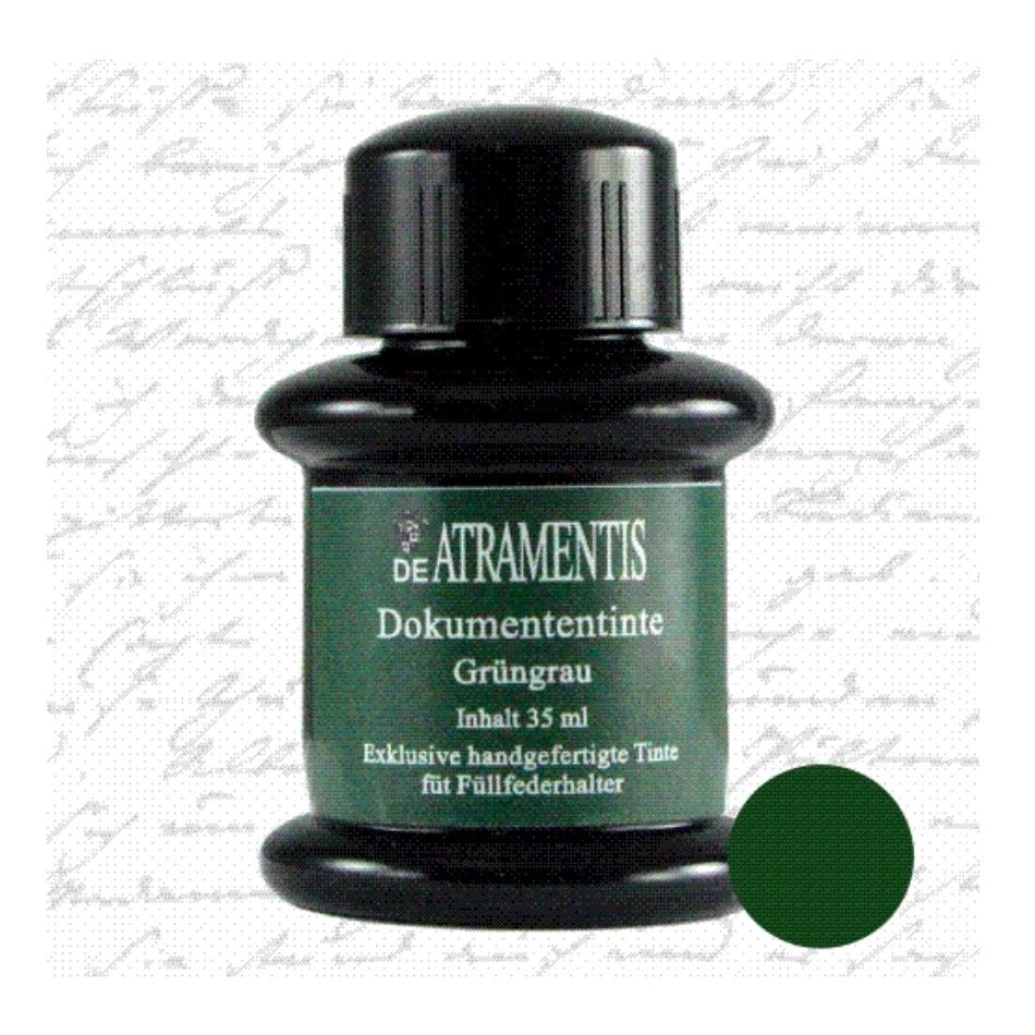 De Atramentis Document Ink - Green Grey - Pure Pens
