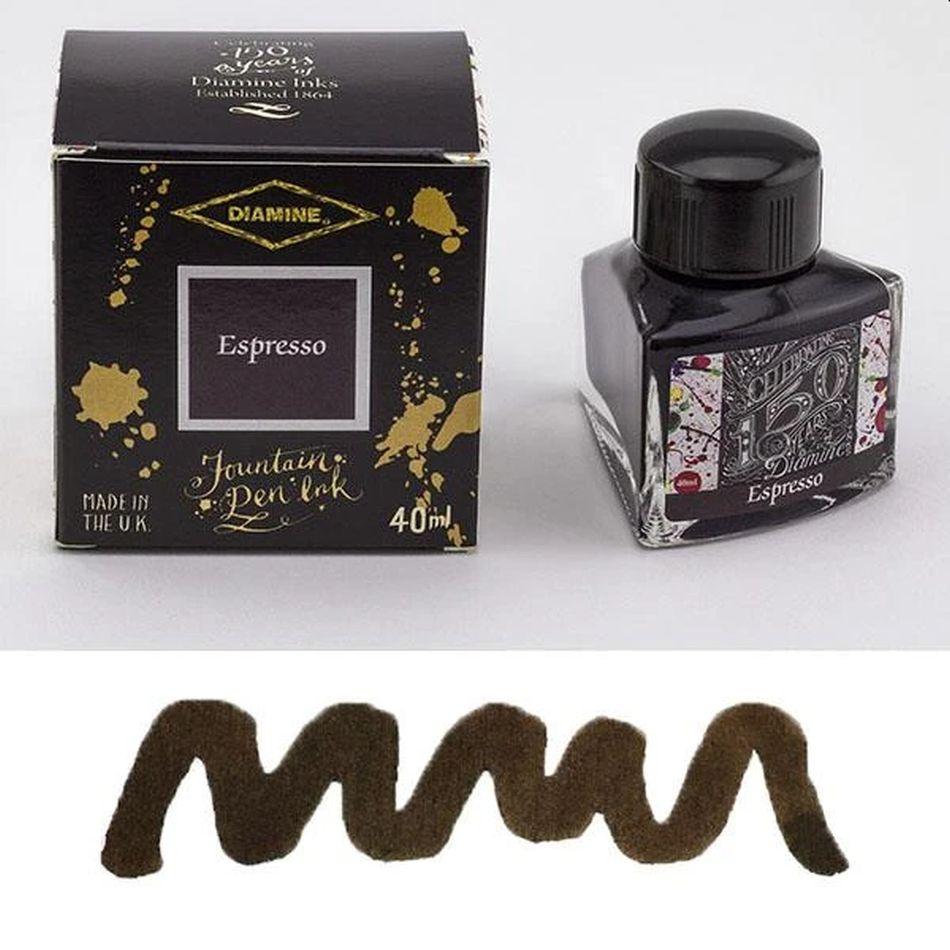 Diamine 150th Anniversary Ink - Espresso - Pure Pens