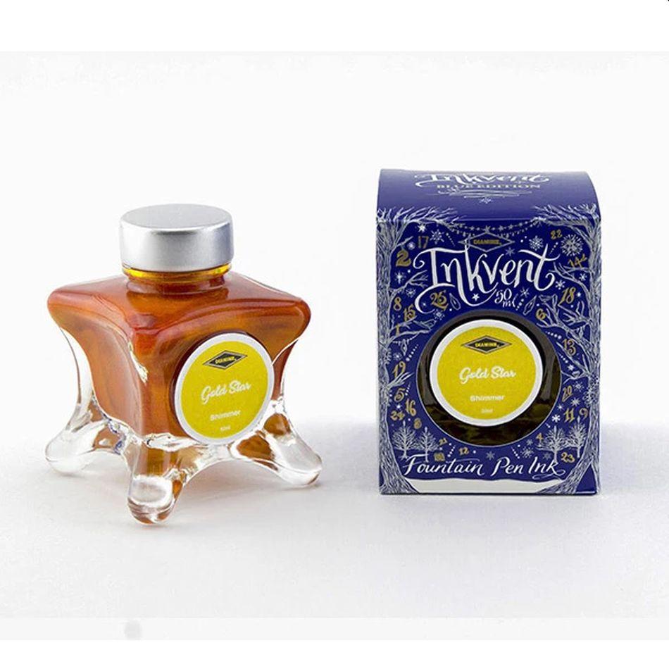 Diamine Inkvent Blue Edition Ink - Gold Star - Pure Pens